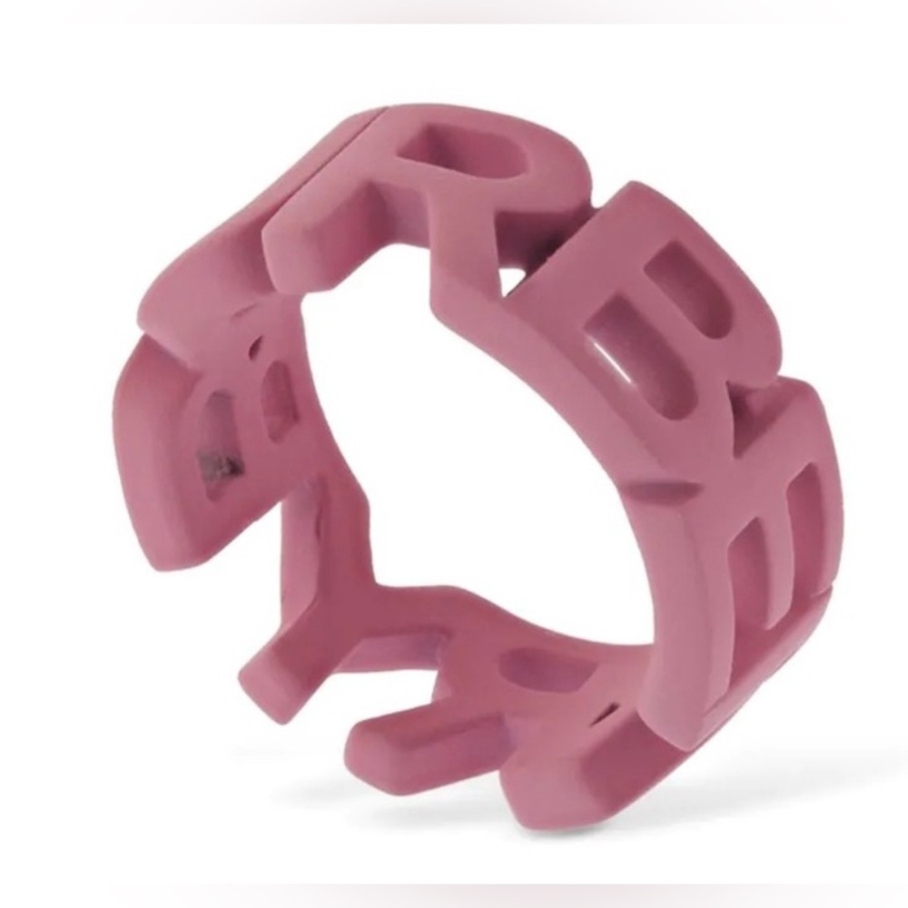 Burberry Logo Band Ring in PRIMROSE PINK